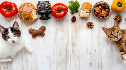 cat and food