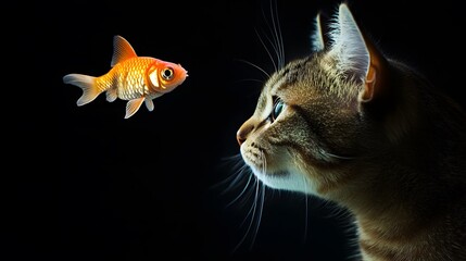 cat and fish