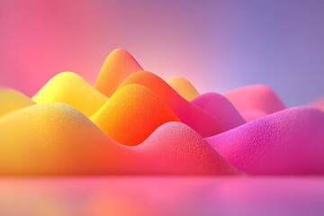 Surreal colorful sunset with abstract landscape high resolution picture