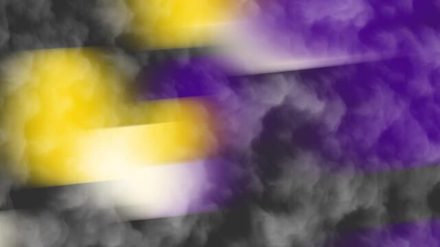 Nonbinary pride flag with smoky textures for designs, social media, backgrounds.