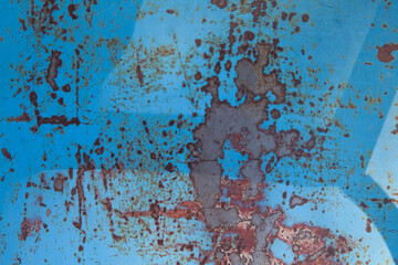 Rusty metal texture background. Old rusty metal surface with peeling paint.