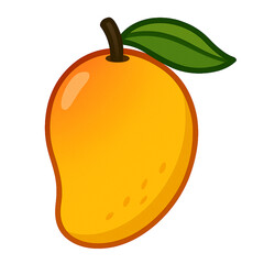 Flat Simple Illustration of Mango