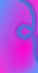 Obraz premium Abstract background with blue and pink gradient Fluid Curve Mesh on Copy Space for Poster design