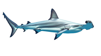 Obraz premium shark isolated on white background