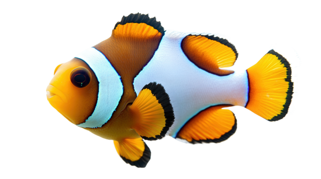 clown fish isolated on white background