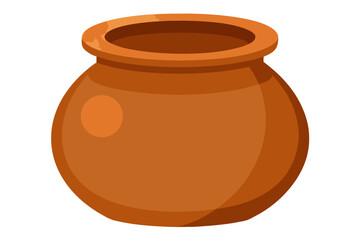clay pot isolated