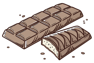 chocolate bar with nuts
