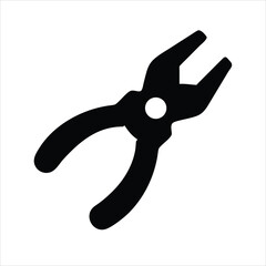 Professional pliers tool icon for industrial and diy projects