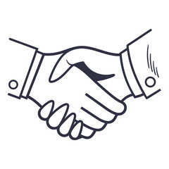 Close up of two hands shaking in agreement symbolizing partnership trust and successful business collaboration