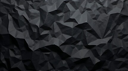 Obraz premium Monochromatic Abstract Surface with Angular Folds and Deep Shadows