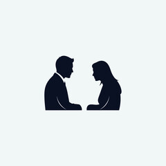 Professional business partners in silhouette collaborate on strategy, fostering teamwork and success in a modern corporate environment