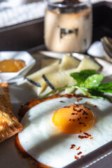 fried eggs with chess