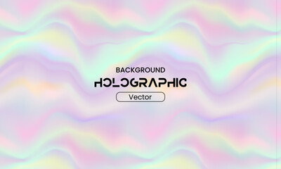 Holographic iridescent background with soft pastel color gradients. Modern fantasy design for a dreamy wallpaper or cover art
