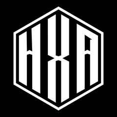 HXA letter design. HXA letter technology logo design. HXA Monogram logo design for an entrepreneur and business