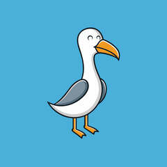 Fototapeta premium duck on a blue background
