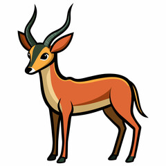 Obraz premium silhouette of a deer