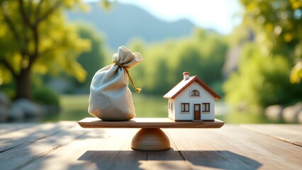 Balance Between Wealth and Home Ownership Under Natural Light