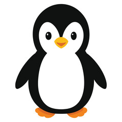 cartoon penguin close up, cute penguin illustration, baby penguin drawing, fluffy penguin vector,