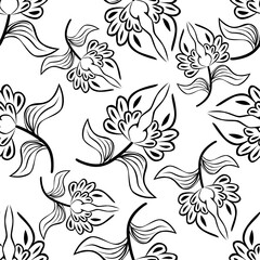 Obraz premium seamless floral pattern