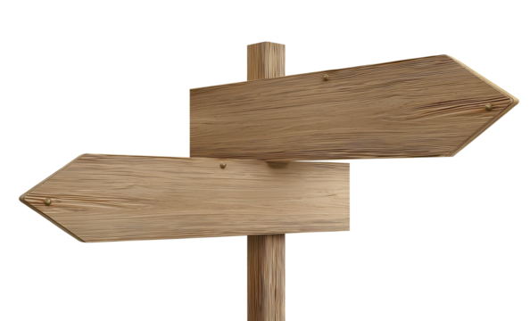 Vintage Direction Signs for Outdoors, Hiking Trails, and Road Journeys