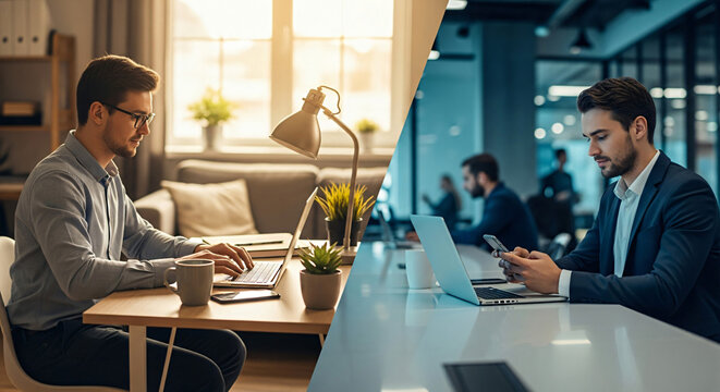 Comparing Remote Work and Office Life with Laptop Use