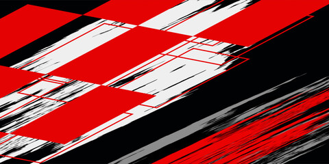 A vector graphic depicting abstract stripe racing designs suitable for vehicle decal wraps, race cars, rally vehicles, adventure
