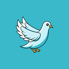 Fototapeta premium vector illustration of a dove
