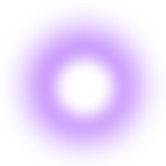 Obraz premium Glowing purple light effect, blur glowing circle round shape, gradient design element