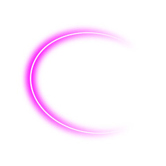Neon pink frame png. Glowing frame on transparent background