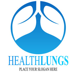 Healthy Lung Logo Template Design Vector Stock