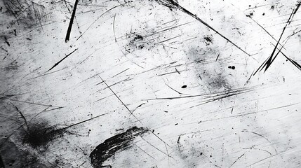 Abstract Black and White Artistic Texture with Scratches and Smudges for Creative Design