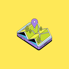 Navigate nature's beauty using your phone's map app, find outdoor adventures, and discover new trails with ease, perfect for travel and exploration