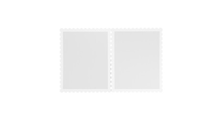 Postage Stamp Mockup – Realistic Postal Stamp Template for Mail, Vintage Design, Collectibles and Branding Presentation