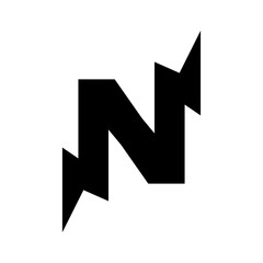 Abstract N Logo Symbol