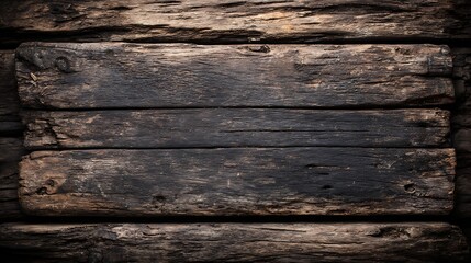 Obraz premium Old Rustic Wooden Planks Texture Dark Brown Weathered Surface