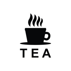 Vector Illustration of tea logo design. modern And minimalist style, perfect for cafes, branding, and packaging.