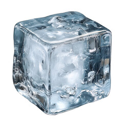 A pristine ice cube resting on a reflective surface. its clarity and texture. with soft lighting enhancing its cool appearance. ideal for beverage or culinary photography
