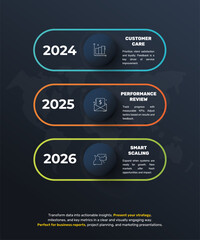 Modern infographics vector template. Cyclic infographic with three circles. Timeline design template with 3 options, steps, and parts. Flat illustration for business.
