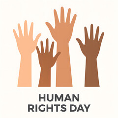 Fototapeta premium Happy Human Rights Day