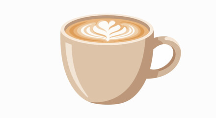 Creamy Latte Art: A Perfect Coffee Moment