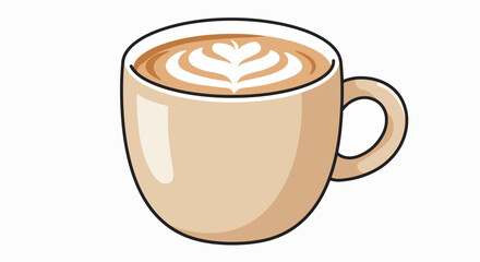 Creamy Latte Art: A Cozy Coffee Moment