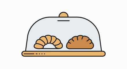 Pastry Platter: Fresh Baked Croissant & Pain au Chocolat