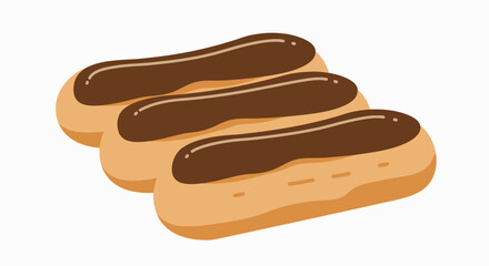 Sweet Surrender: Three Chocolate Éclairs