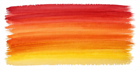 Vibrant Red to Yellow Gradient Brushstroke Texture on Transparent Background
Sunset-Inspired Artistic Paint Stroke with Visible Texture for Creative Designs