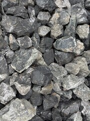 A monochrome world woven by uneven stones.