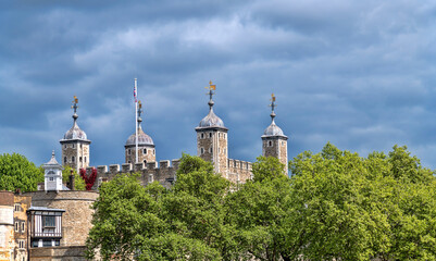 Tower of London, historic castle in central London, UK