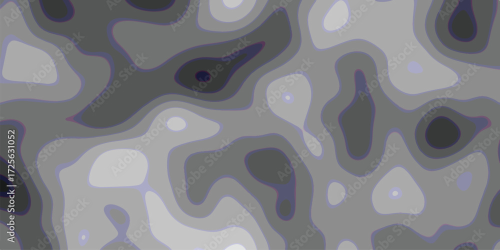 Aufkleber abstract topographic map in monochromatic gray tones depicting contours and elevation variations sui