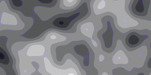 Abstract topographic map in monochromatic gray tones depicting contours and elevation variations suitable for data visualization
