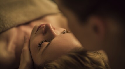 selfcare. Close-up of a relaxing facial spa treatment with gentle ambient lighting. lifestyle magazines, social media lookbooks, designed for lifestyle magazines and social media content.