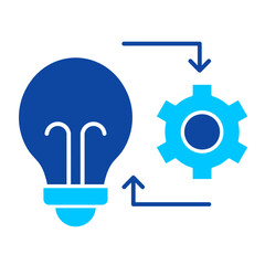 Implementation Blue Icon